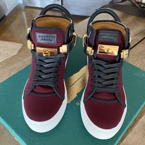 NEVER WORN:Buscemi Burgundy Women's 100MM Sneakers